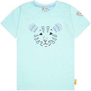 Steiff Jongens T-shirt met korte mouwen, maanlichtblauw, 80 cm