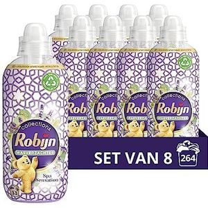 Robijn Collections Spa Sensation Wasverzachter, voor heerlijk zacht wasgoed en een intense geurbeleving - 8 x 33 wasbeurten - Voordeelverpakking