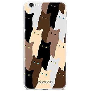 ERT GROUP mobiel telefoonhoesje voor Iphone 6/6S origineel en officieel erkend Babaco patroon Cats 001 optimaal aangepast aan de vorm van de mobiele telefoon, hoesje is gemaakt van TPU