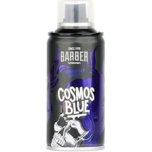BARBER MARMARA Kappers Color Cosmos Blue Haarspray, 150 ml, haarkleurspray voor verkleden en opmaken voor carnaval, Halloween en themafeest, haarkleur uitwasbaar, kleur haarspray