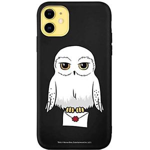 Beschermhoes voor iPhone 11, Harry Potter Hedwig, zwart