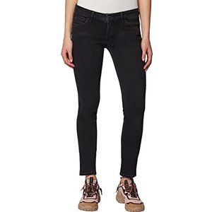Mavi Dames Jeans Lindy - Skinny Fit - Zwart - Smoke Glam W25-W32 Stretch, smoke glam 1019731216, 32W x 30L