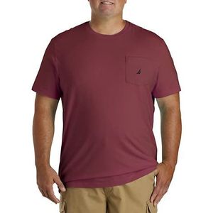 Nautica Men's Big and Tall Solid Crew Neck Short Sleeve Pocket T-Shirt