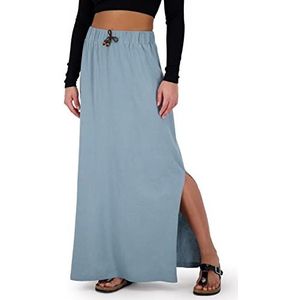 Alife and Kickin LinaAK A Long Rok voor dames, zomerrok, rok, Storm Melange, XXL