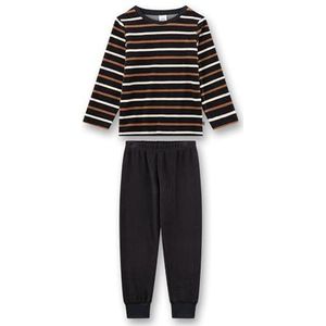 Jongenspyjama blauw | Hoogwaardige en comfortabele pyjama van badstof voor jongens met lange mouwen pyjama met ringvormige top | pyjamaset voor jongens, blauw, 92