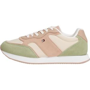 Tommy Hilfiger - FW0FW08836 - Leren Sportschoenen - Beige - Casual