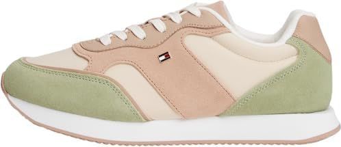 Tommy Hilfiger - FW0FW08836 - Leren Sportschoenen - Beige - Casual