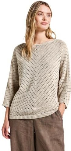 Street One - Gestructureerde Trui - Zomer - Luchtig - Doorschijnende Details