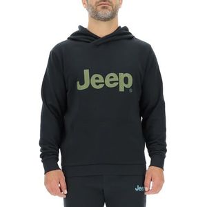 JEEP O102886-B000 J Heren Hoodie - Grote Print J23W Heren Zwart S