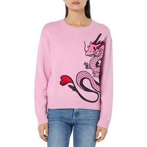 Pinko Calancola 100 Wo Dragon Shirt, N78_Roze Schattig Paars, XL