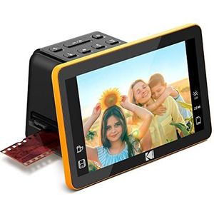 KODAK SLIDE N SCAN Digitale filmscanner Max 7""- Groot 7"" LCD-scherm converteert kleur en negatieven naar zwart-wit JPEG 22MP HD