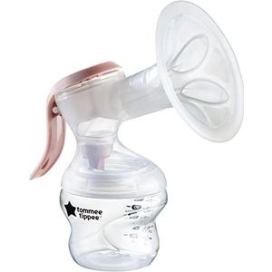 TOMMEE TIPPEE 423697 Made for Me Handmatige enkele melkpomp, sterke zuigkracht, aangenaam draagcomfort, ergonomische handgreep, draagbare en stille melkpomp, inclusief babyfles,G. 20,4 kg - enkel