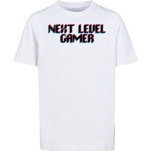 Mister Tee Kids Next Level Gamer Tee White 122/128 T-shirt voor jongens, Wit, 122/128 cm