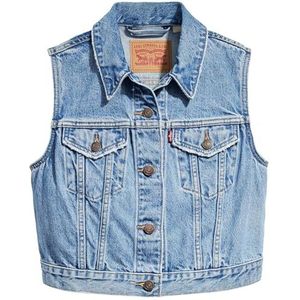 Levi's XS Vest W/Tailleband Unlined Truckers voor dames, OLD NOTES, S