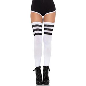 Leg Avenue - Atletische Over The Knee Sokken - Wit - Katoen