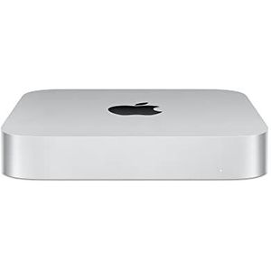 Apple Mac mini-desktop (2023) met M2-chip, 8 GB RAM, 512 GB SSD-opslag, Gigabit Ethernet. Werkt met iPhone/iPad