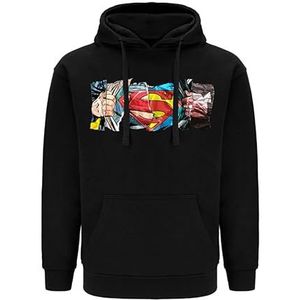Ert Group Origineel en officieel gelicentieerd door DC zwart sweatshirt met capuchon voor heren Superman 026, 3XL, Superman 026 Zwart, 3XL