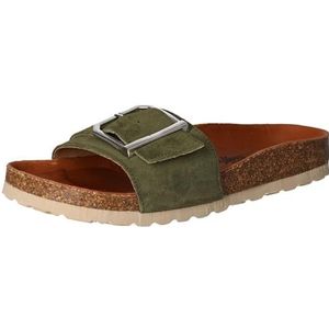 Merk - Muiltjes - Effen - Leer - Platte Hak