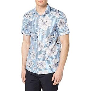 CASUAL FRIDAY Heren Anton Ss Bloem Bedrukt Shirt Shirt