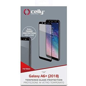 Celly Fullglass738Bk displaybeschermfolie voor Samsung A6+ 2018 transparant