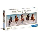 Clementoni High Quality Collection Panorama Puzzel Paarden - 1000 Stukjes | Geschikt voor kinderen vanaf 10 jaar