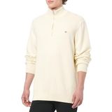 Gant - Gebreide Pullover - Regular Fit - Opstaande Kraag - Korte Ritssluiting