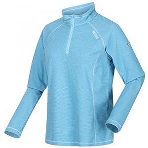 Montes lichtgewicht fleece met mini-strepen, met halve rits voor dames