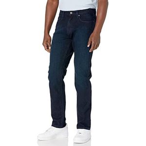 Amazon Essentials Men's Spijkerbroek met atletische pasvorm, Blauw Over-dye, 33W / 28L