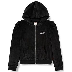 Levi's Lvg Meet and Greet Velours Hood 3ej171 Hoodie voor meisjes, Kaviaar, 4 jaar