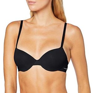 Emporio Armani Invisible BH Basic Bonding microvezel T-shirt dames, Zwart, 70B
