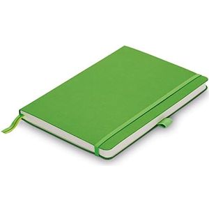 LAMY Papieren softcover A6 notitieboek 810 – formaat DIN A6 (102 x 144 mm) in groen met Lamy-liniër, 192 pagina's en elastische sluitband