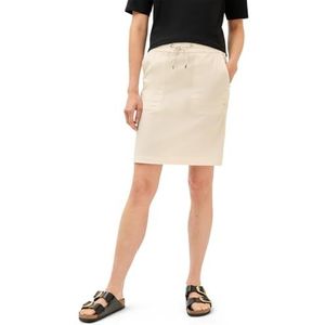 Cecil - Dames Rok - Beige - Katoenmix met Stretch - Elastische Tailleband, Tunnelkoord, Steekzakken