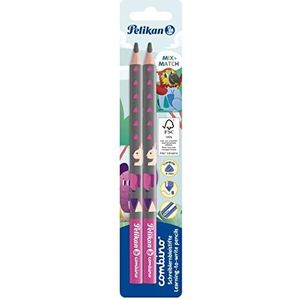 Pelikan 811170 Combino leren schrijven potlood, roze, 2 stuks
