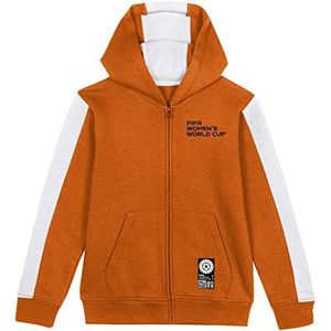 FIFA Netherlands Sweatshirt met capuchon voor dames, uniseks, met opdruk 'Football World Cup Youth Team' met ritssluiting, uniseks, verpakking van 1 stuks