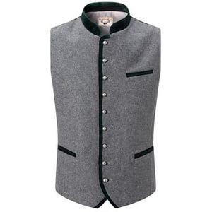 Stockerpoint Herenvest Alonso klederdrachtvest, grijs bos, 52