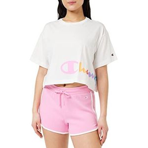 Champion Legacy American Classics Logo Crop Oversized S/S T-shirt, wit, S dames