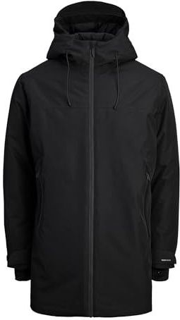 JACK & JONES Heren Jcofusion Technical Parka Sn, zwart, L, zwart, L