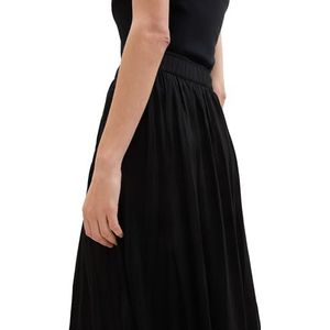 TOM TAILOR Midi rok voor dames, 14482 - Deep Black, 34