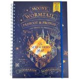 Harry Potter A4 Wiro Notitieboek en dagboek (Marauders Map Design) - Officiële Merchandise