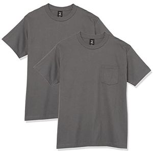Hanes Heren T-shirt (verpakking van 2), Smoke Grijs (2 Pack), M