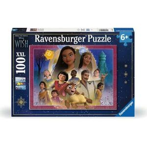 Ravensburger Kinderpuzzle 12001048 - Das Reich der Wünsche - 100 Teile XXL Disney Wish Puzzle für Kinder ab 6 Jahren