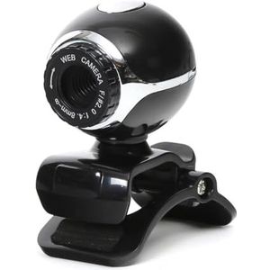 Webcam - 480p webcam met USB-aansluiting, handmatige focus, ideaal voor videoconferenties en streaming, compact en licht design.