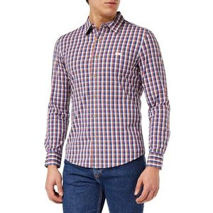 Levi's Long-Sleeve Battery Housemark Slim Shirt Mannen, Apollo Plaid Limoges, L