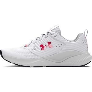 Under Armour UA Charged Commit TR 4, Sneakers heren, White/Distant Gray/Red, 44 EU