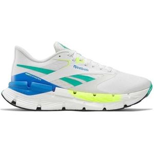 Reebok Heren FLOATZIG SYMMETROS Sneaker, wit/unleasHEDGREEN/KINEBLUE, 6 UK, Wit Unleashedgreen Kineblue, 39 EU