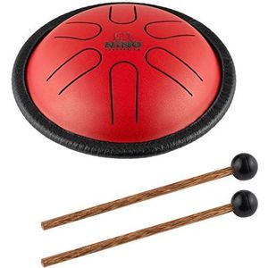 Nino Percussion Mini Melodie stalen tongtrommel met hamers - voor alle leeftijden - eenvoudig liedjes maken, voor klaslokaal muziek, 2 jaar garantie (NINO980R)