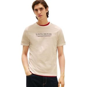 Tommy Hilfiger - Casual T-shirt - Donkerblauw - 100% Katoen