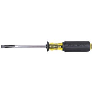 Klein Tools 6026K Schroevendraaier met sleuf, 5/16-Inch Split-Blade Flat Head Driver, Positieve grijpactie, Kussen Grip Handvat