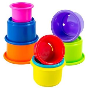 LAMAZE - Pile And Play Stacking Cups - Stacking And Nesting Toy Set - Stacking Cups for Babys - Colourful Toys of Babys, Multicoloured, From 0 Months +