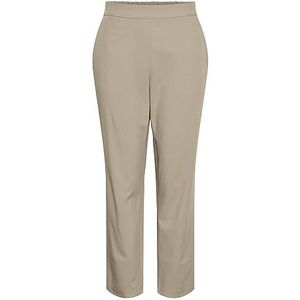 PIECES Dames taps toelopende broek PCBOSELLA, White Pepper, L